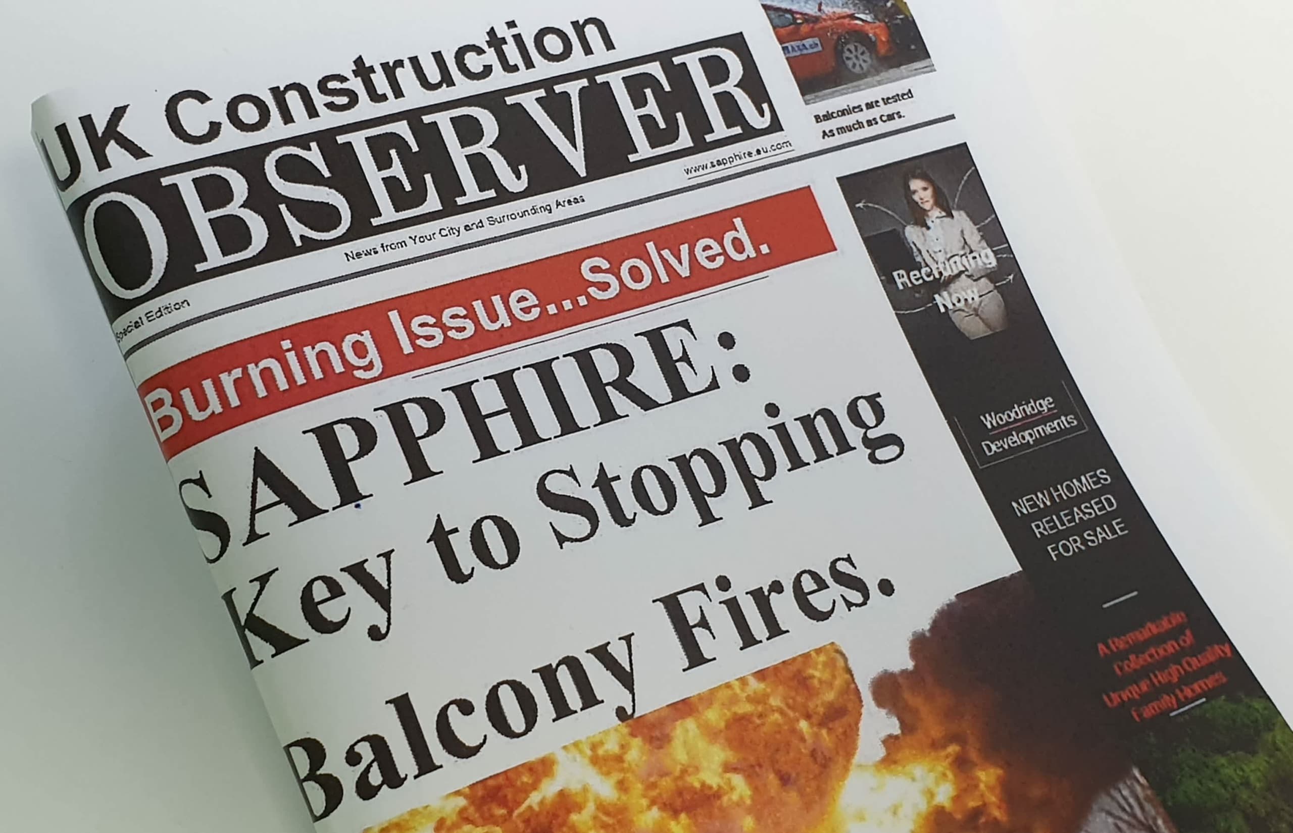 Sapphire News paper article